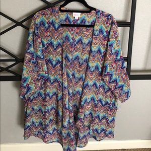 Lularoe Lindsay Kimono, size M